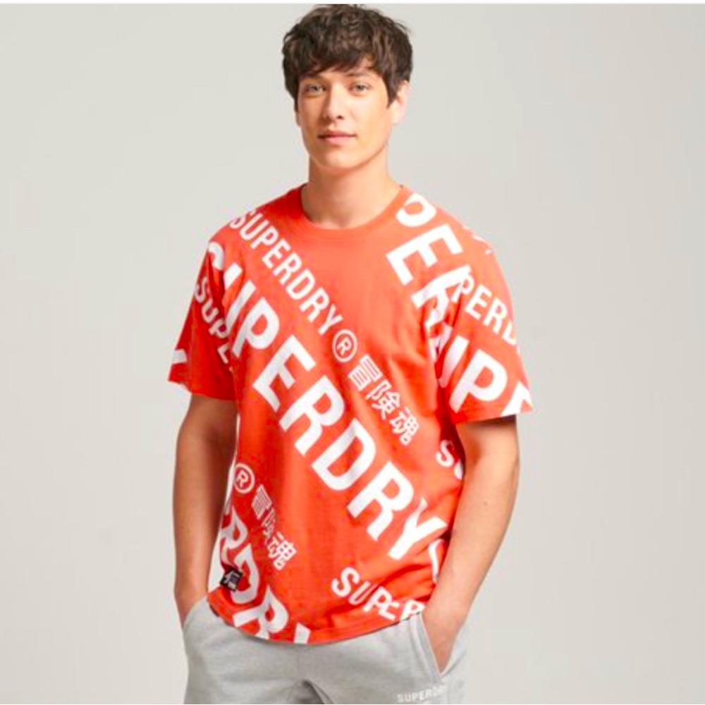 Unisex Code Core Logo All Over Print T-Shirt. NWT  Size M
